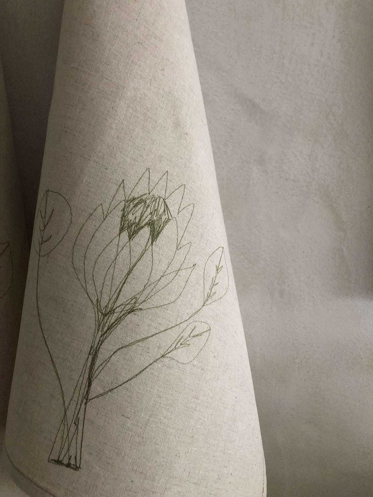 Hemp Protea Tea Towel / Hand Towel