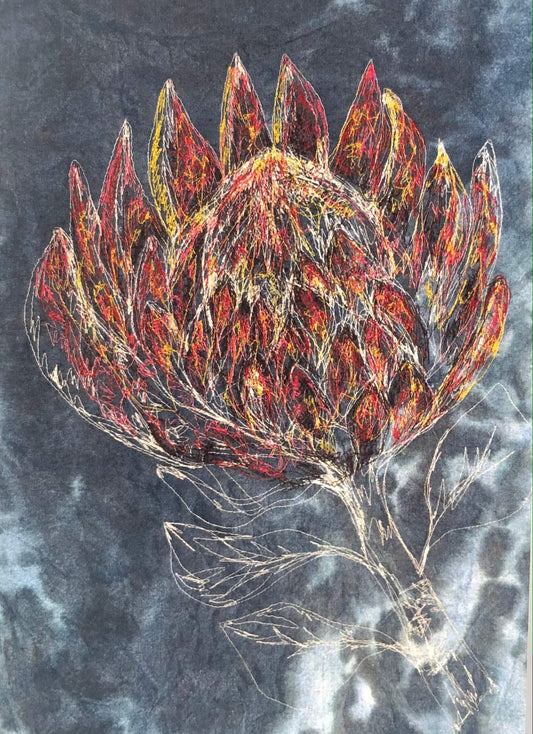A5 King Protea Greeting Card (Blank inside)