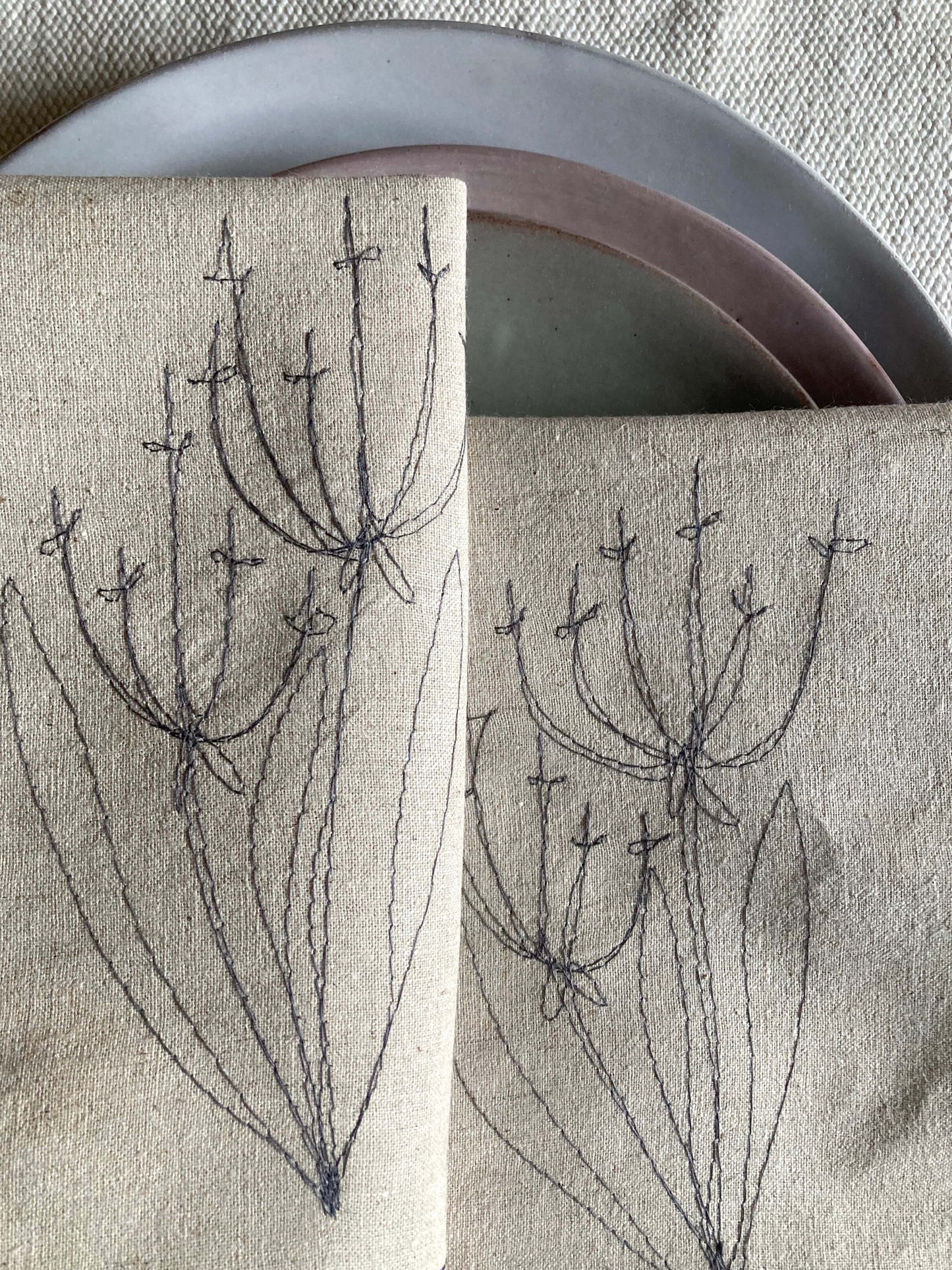 Hemp Fennel Flower Napkin (set of 4)