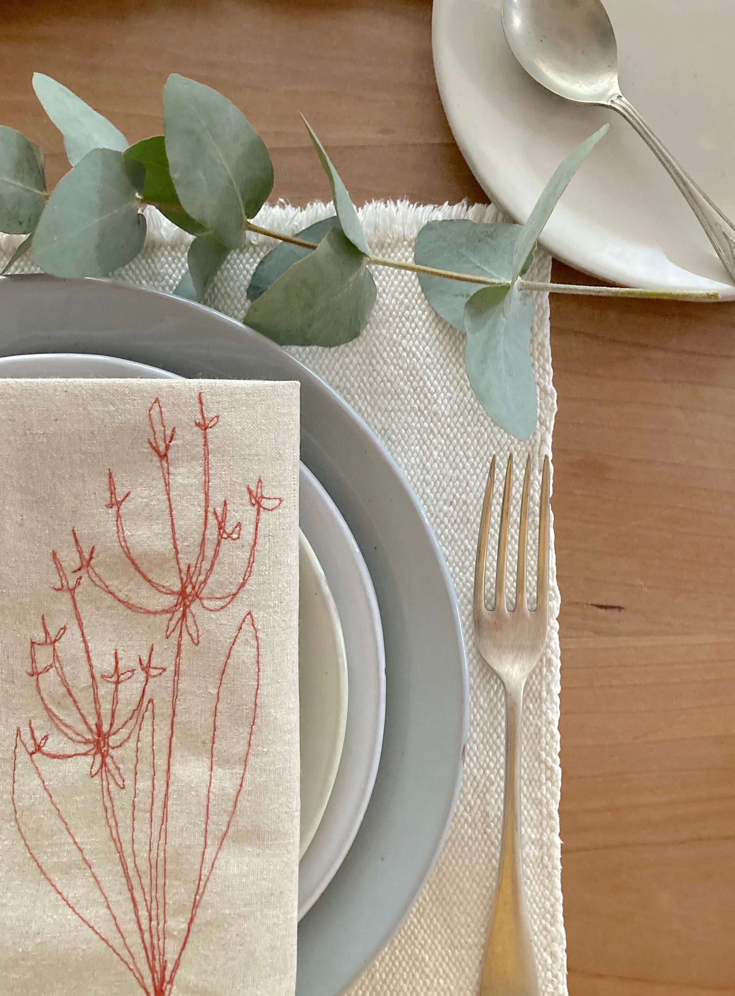 Hemp Fennel Flower Napkin (set of 4)