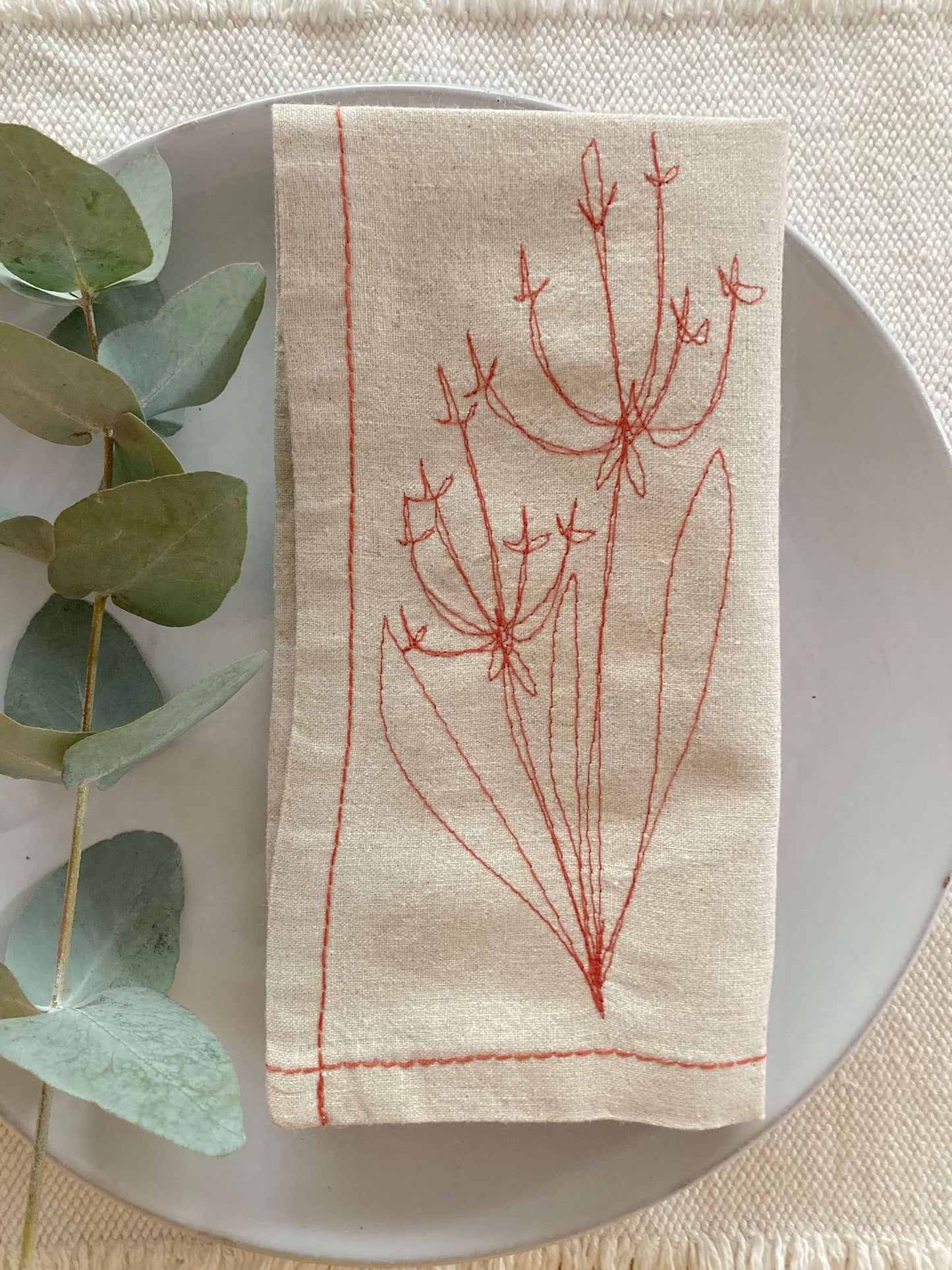 Hemp Fennel Flower Napkin (set of 4)