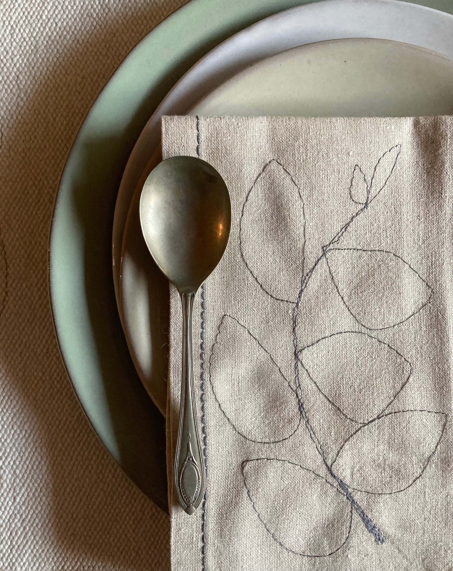 Hemp Leaf Napkins (set of 4)