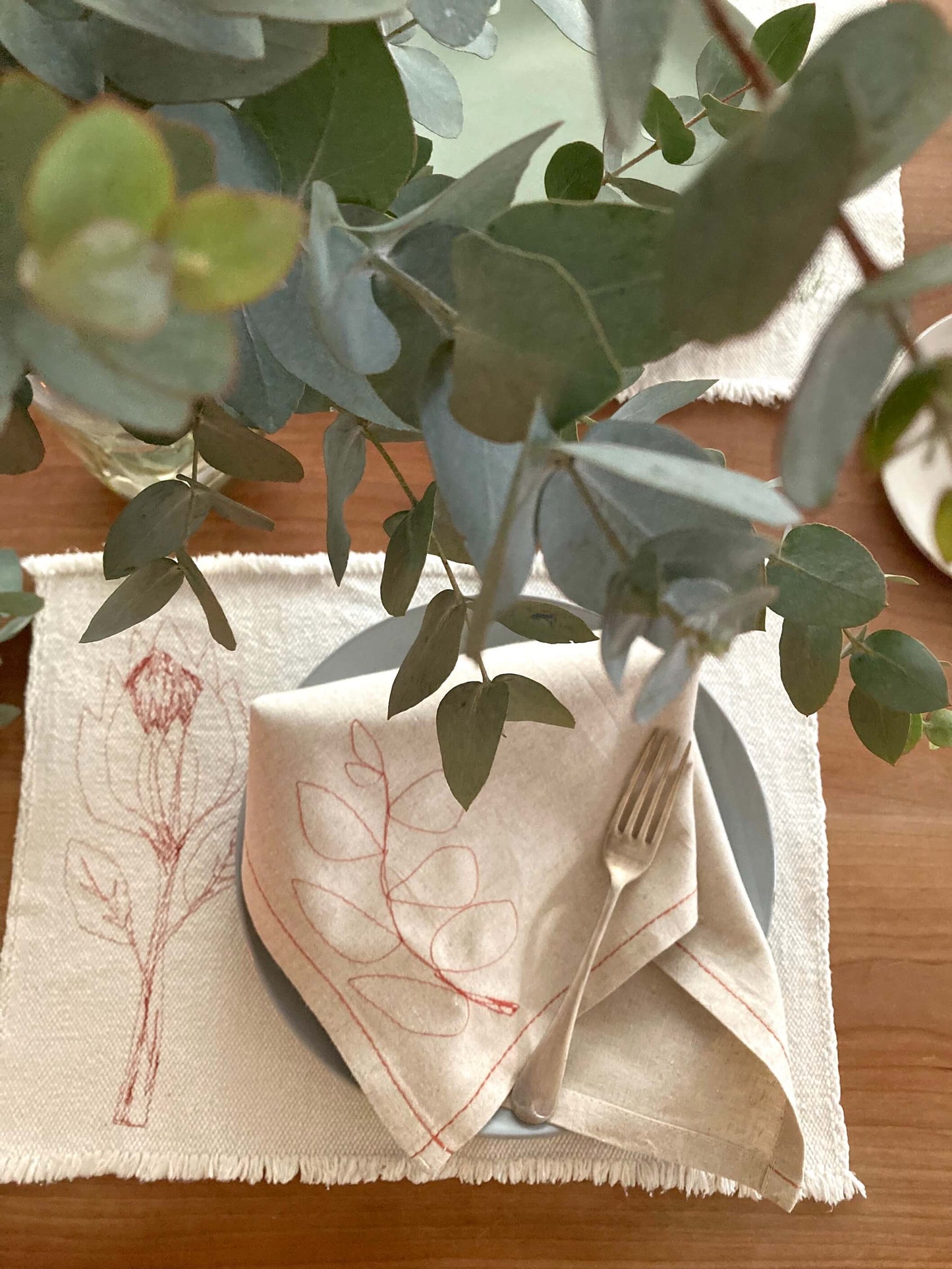 Hemp Leaf Napkins (set of 4)