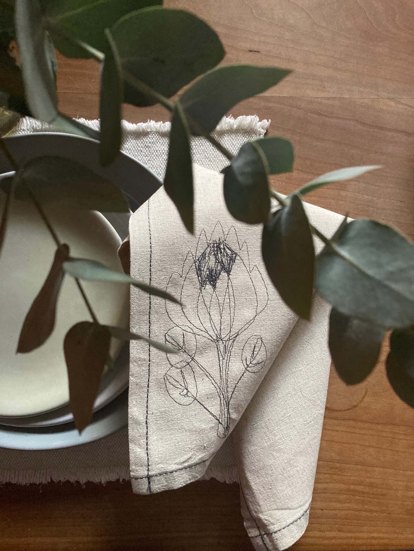 Hemp Protea Napkins (set of 4)