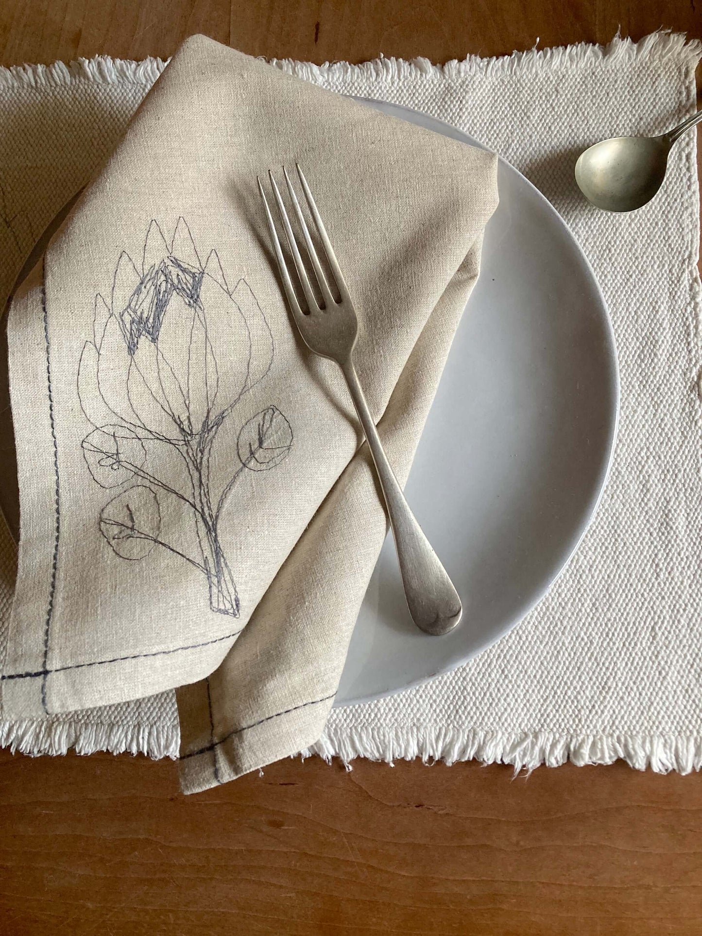 Hemp Protea Napkins (set of 4)
