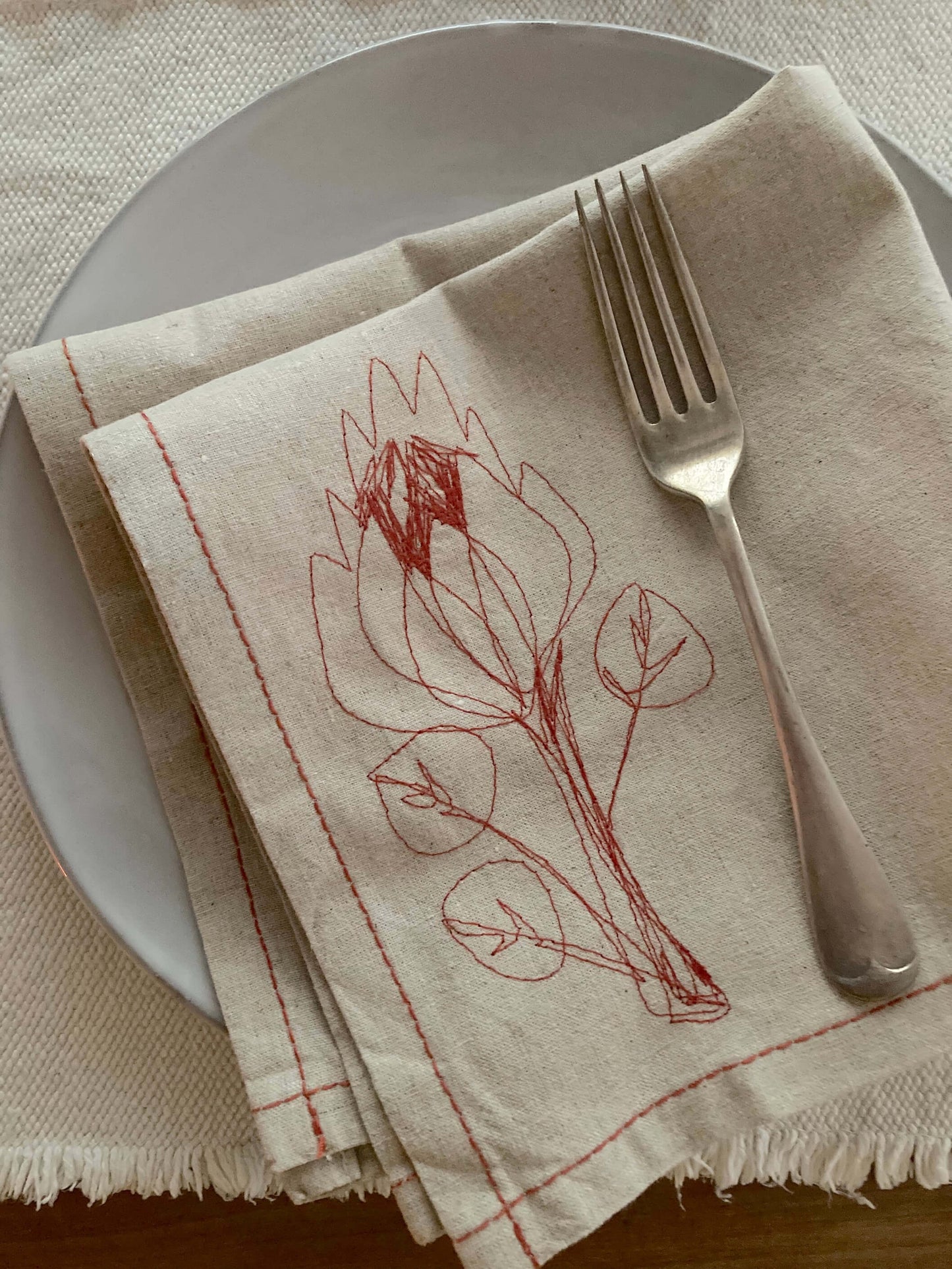 Hemp Protea Napkins (set of 4)