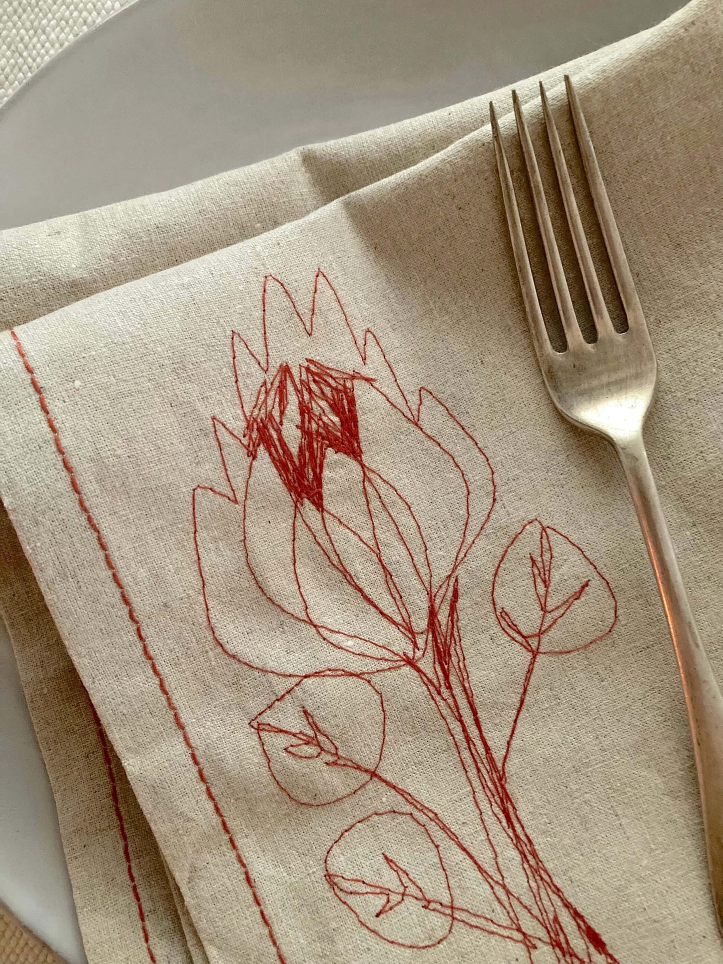 Hemp Protea Napkins (set of 4)