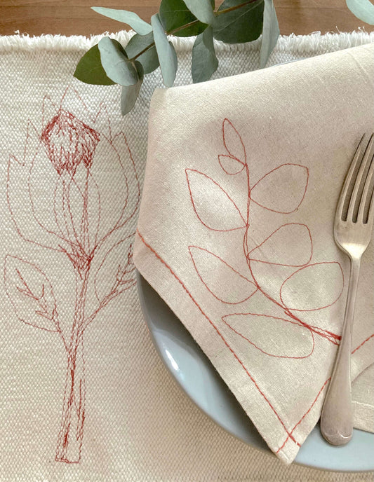Hemp Leaf Napkins (set of 4)