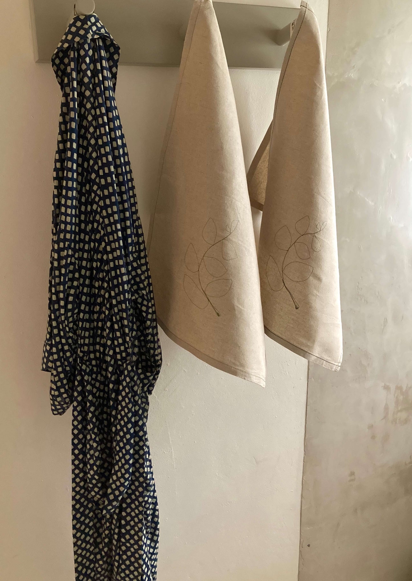 Hemp Leaf Tea Towel / Hand Towel