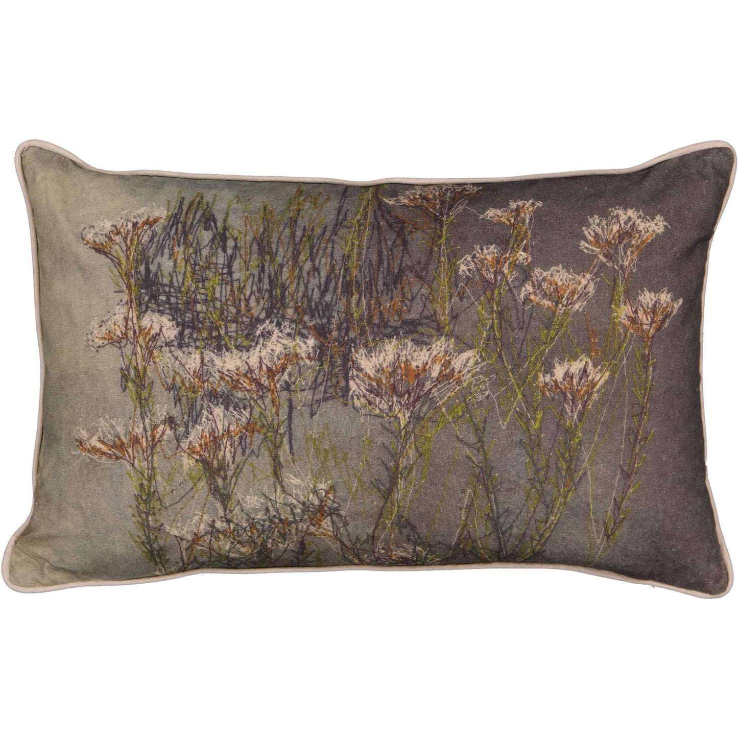 Blombos rectangle cushion. Printed 100% Cotton Cushion