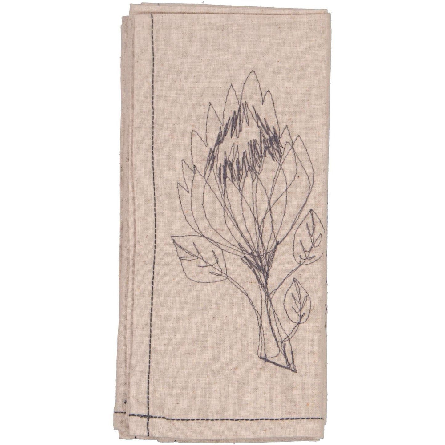 Hemp Protea Napkins (set of 4) - threads that bind us
