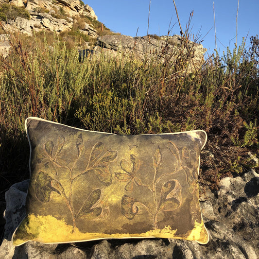 Vintage Leaves Cushion Cover (Printed) - threads that bind us