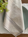 SALE Napkin Blue Stripe (HEMP) set of 4