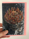 A5 King Protea Greeting Card (Blank inside)