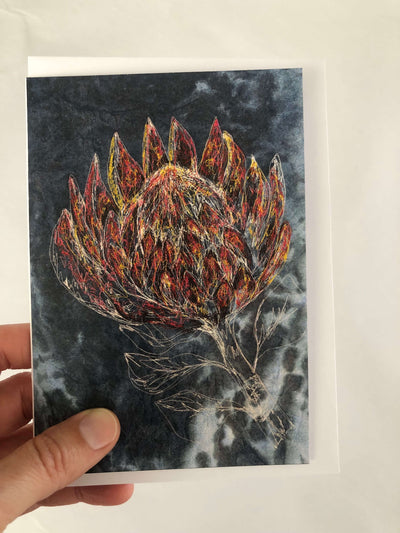 A5 King Protea Greeting Card (Blank inside)