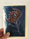 A5 Large Petalled Protea Greeting Card (Blank inside)
