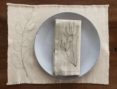 Cotton Leaf Placemats (set of 2)