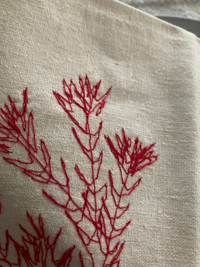 SALE Napkin Red Fynbos Light HEMP