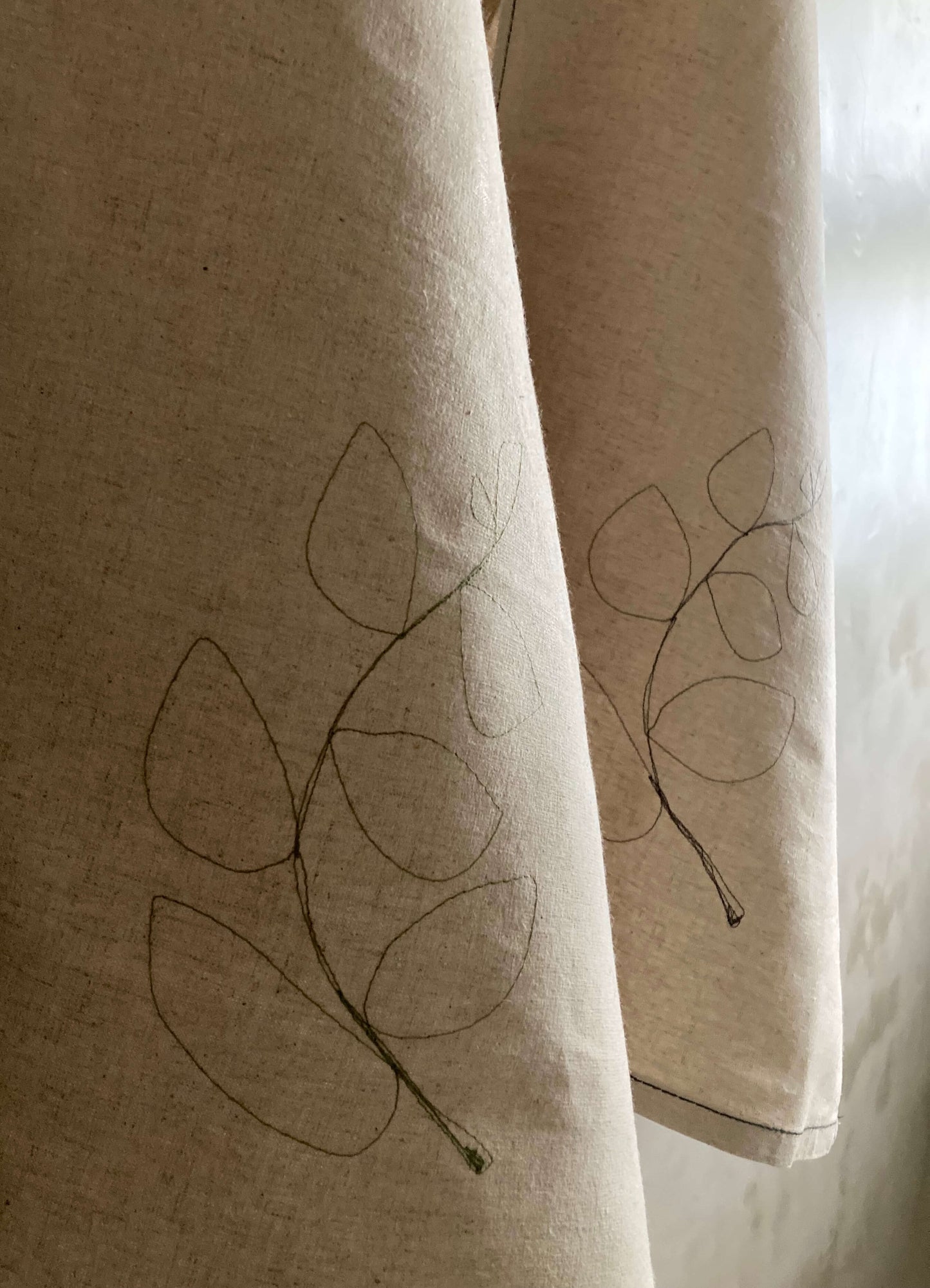 Hemp Leaf Tea Towel / Hand Towel