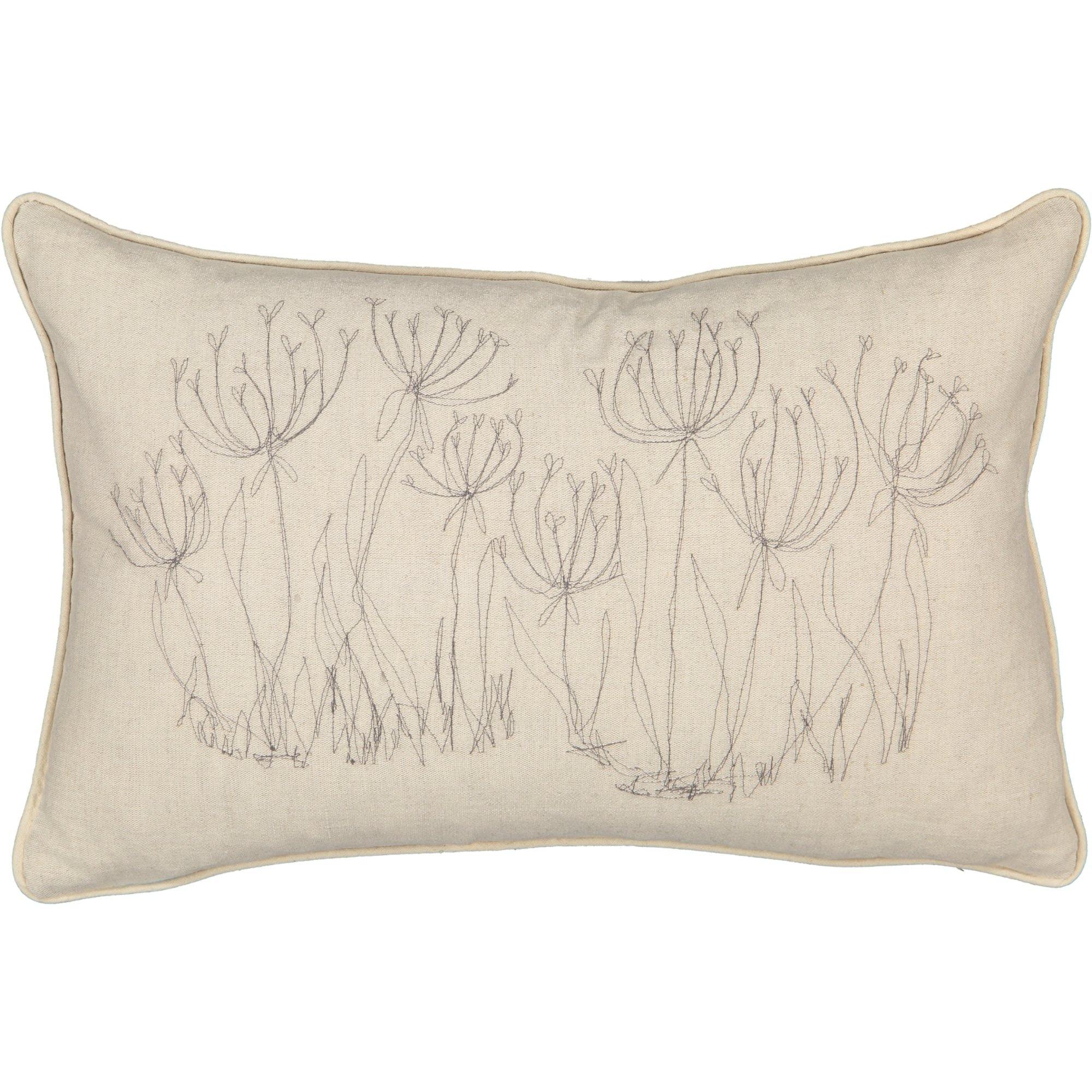 Fennel Flower Cushion Cover (Stitched)
