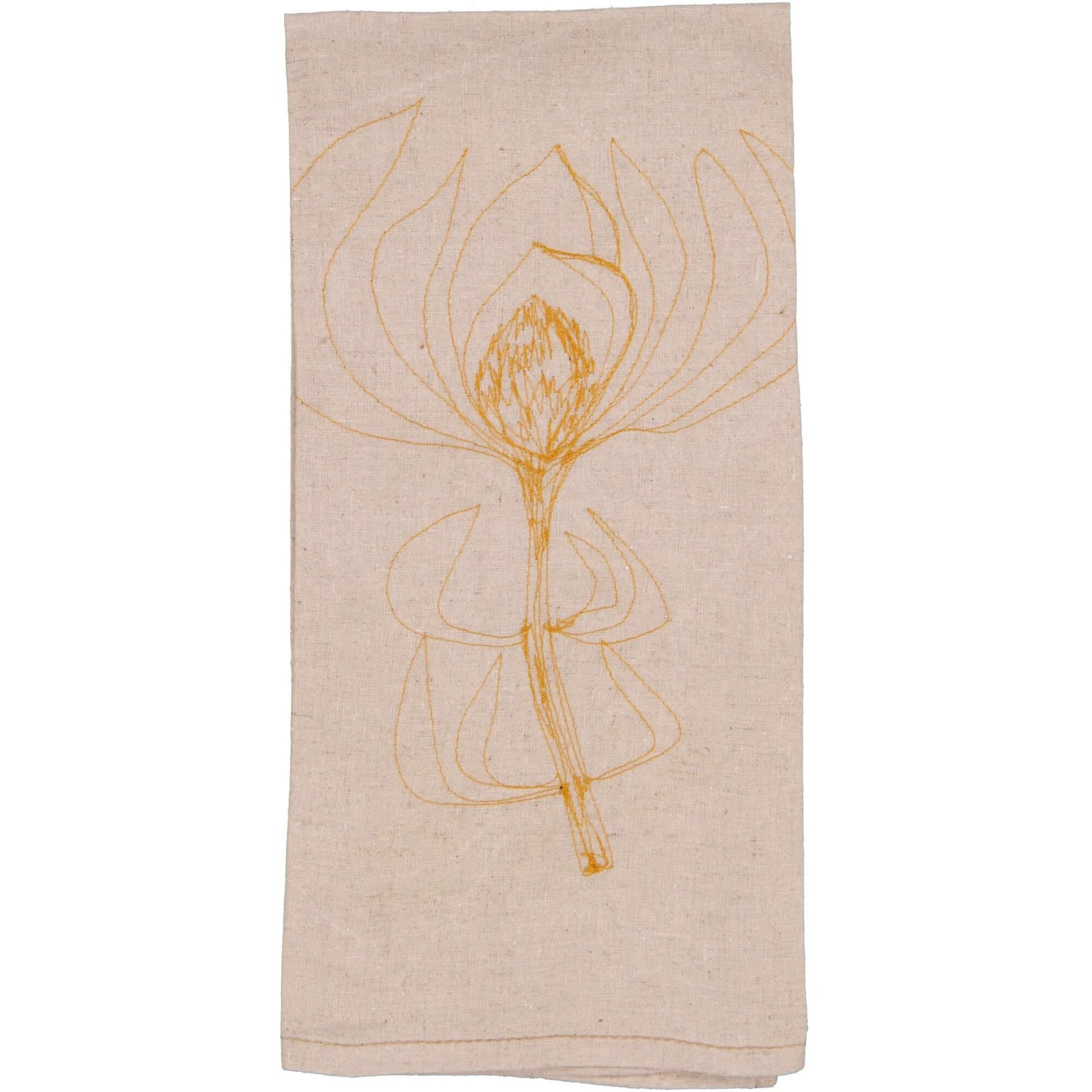 Hemp Leuca Tea Towel / Hand Towel - threads that bind us