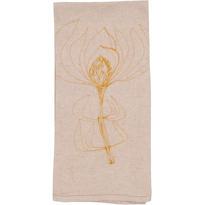 Hemp Leuca Tea Towel / Hand Towel - threads that bind us