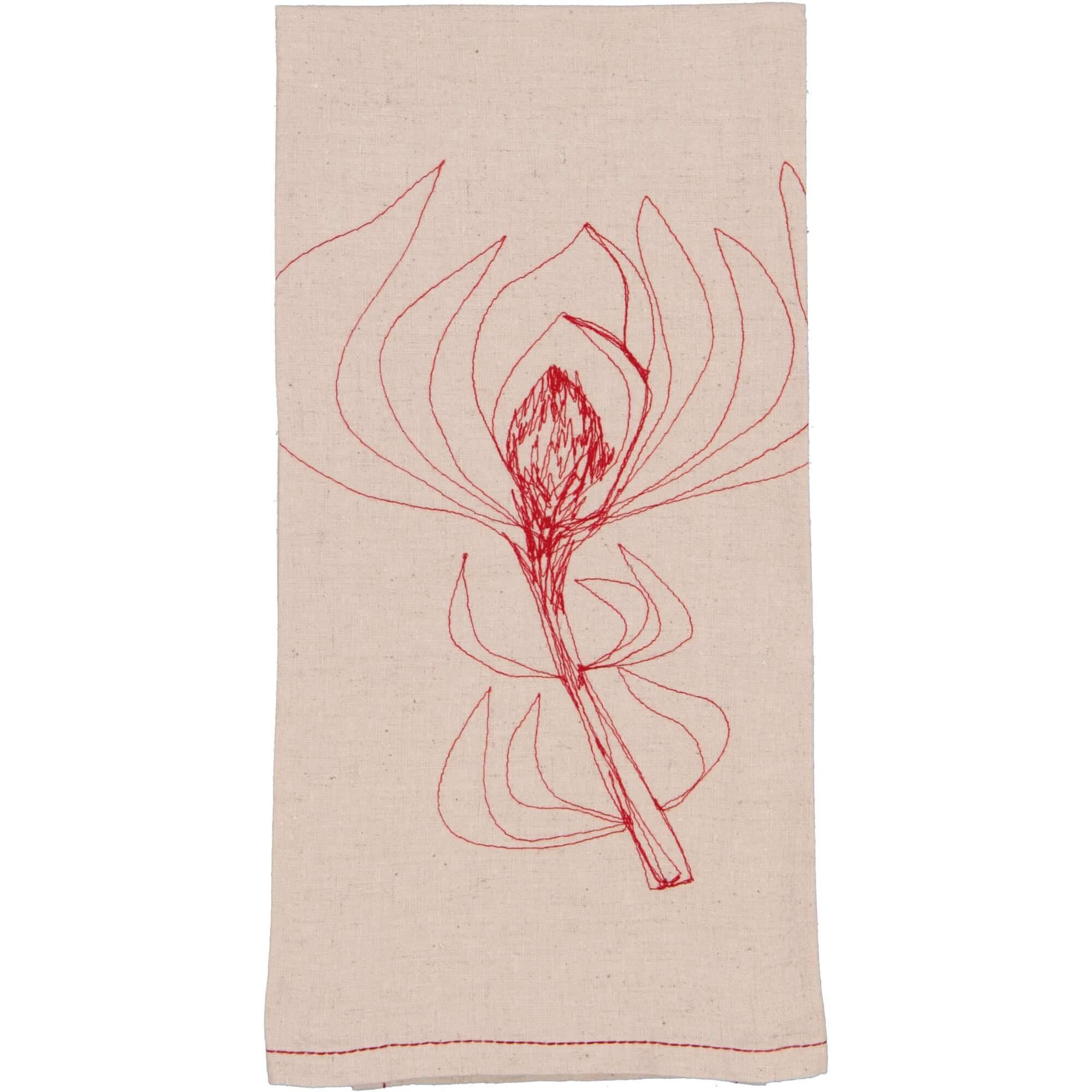 Hemp Leuca Tea Towel / Hand Towel